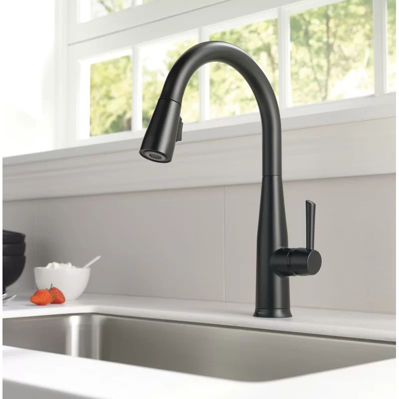 Essa Pull Down Single Handle Kitchen Faucet with MagnaTite Docking and Touch2O Technology | Wayfair North America