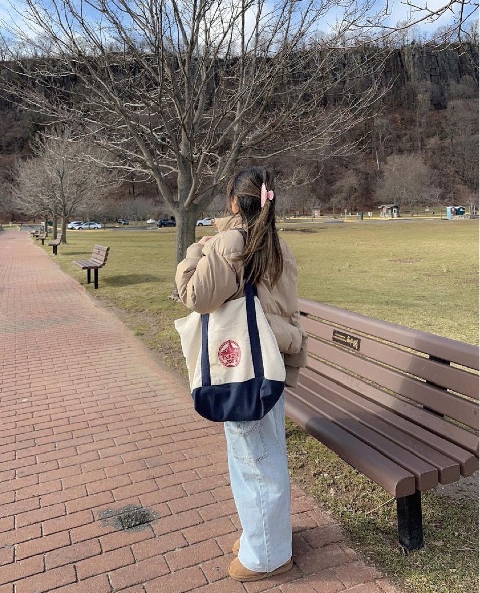 the Trader Joe's tote truly holds so much 😂

#LTKSeasonal #LTKU #LTKstyletip