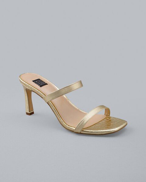 Strappy Mid-Heel Sandals | White House Black Market