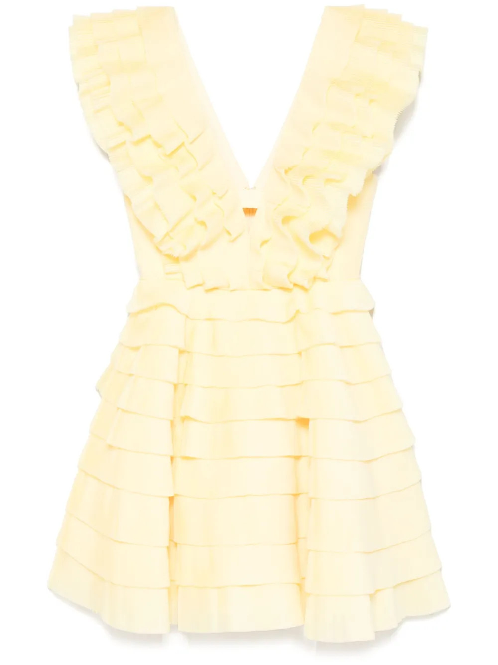 Aje Reflection Mini Dress | Yellow | FARFETCH | Farfetch Global