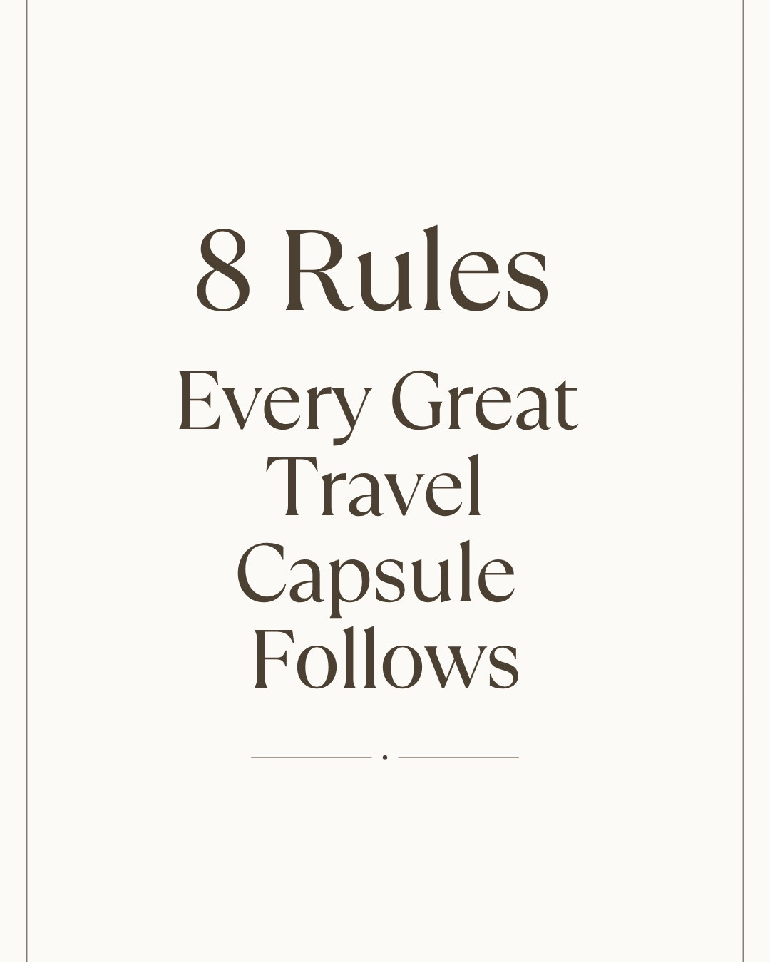 Every travel capsule I create follows these 8 principles.

Whether I’m packing for Croatia, Paris, Scotland, or Italy, this is the framework I use.

It’s how just 12 clothing pieces can become 22 different outfits.

Use these principles when packing for your next trip.  They haven’t let me down yet!

#LTKOver40 #LTKTravel