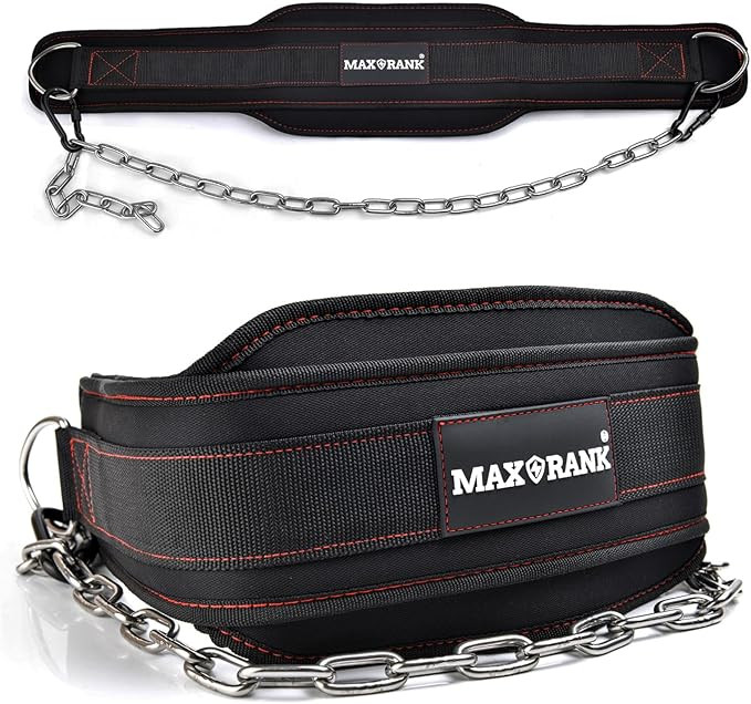 Dip belt With 37-40" Chain, 550lbs - 650lbs Weight Capacity, Weightlifting Belt for Dips and Pull... | Amazon (US)