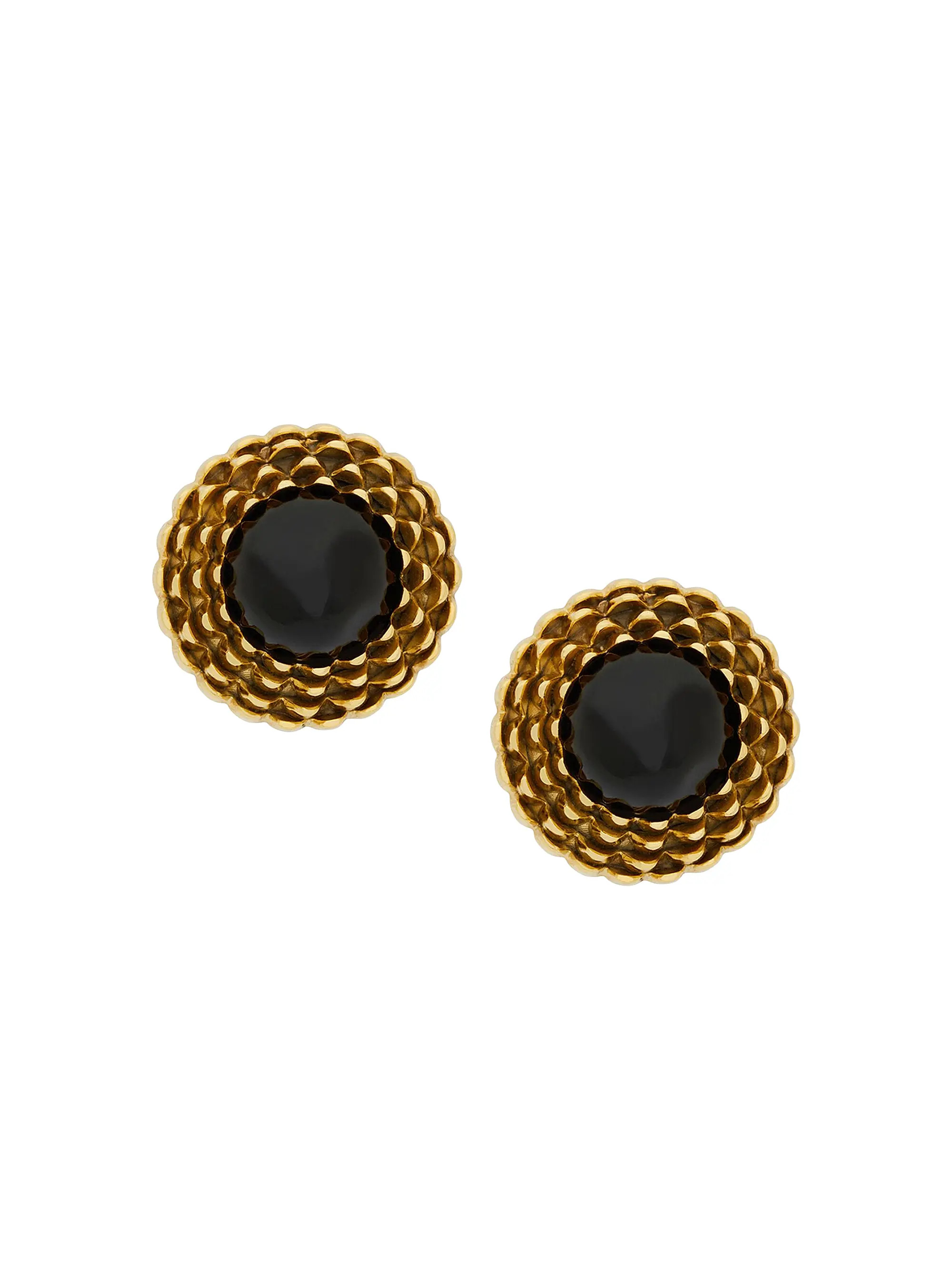 Vintage Cabochon Earrings In Metal And Velvet | Saks Fifth Avenue