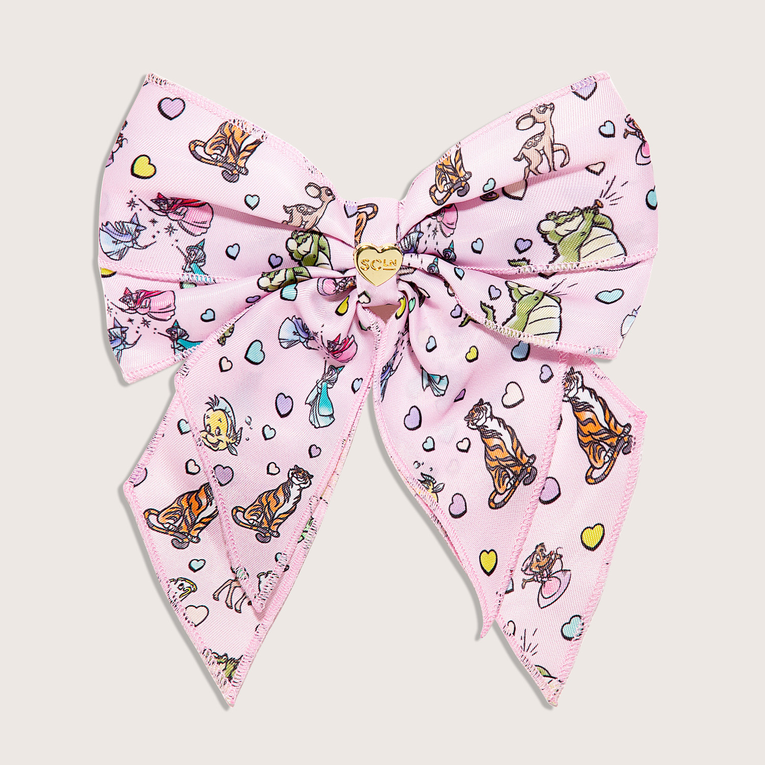 Disney Princess Bow Clip | Customizable Circle Open Top Pouch - Stoney Clover Lane | Stoney Clover Lane