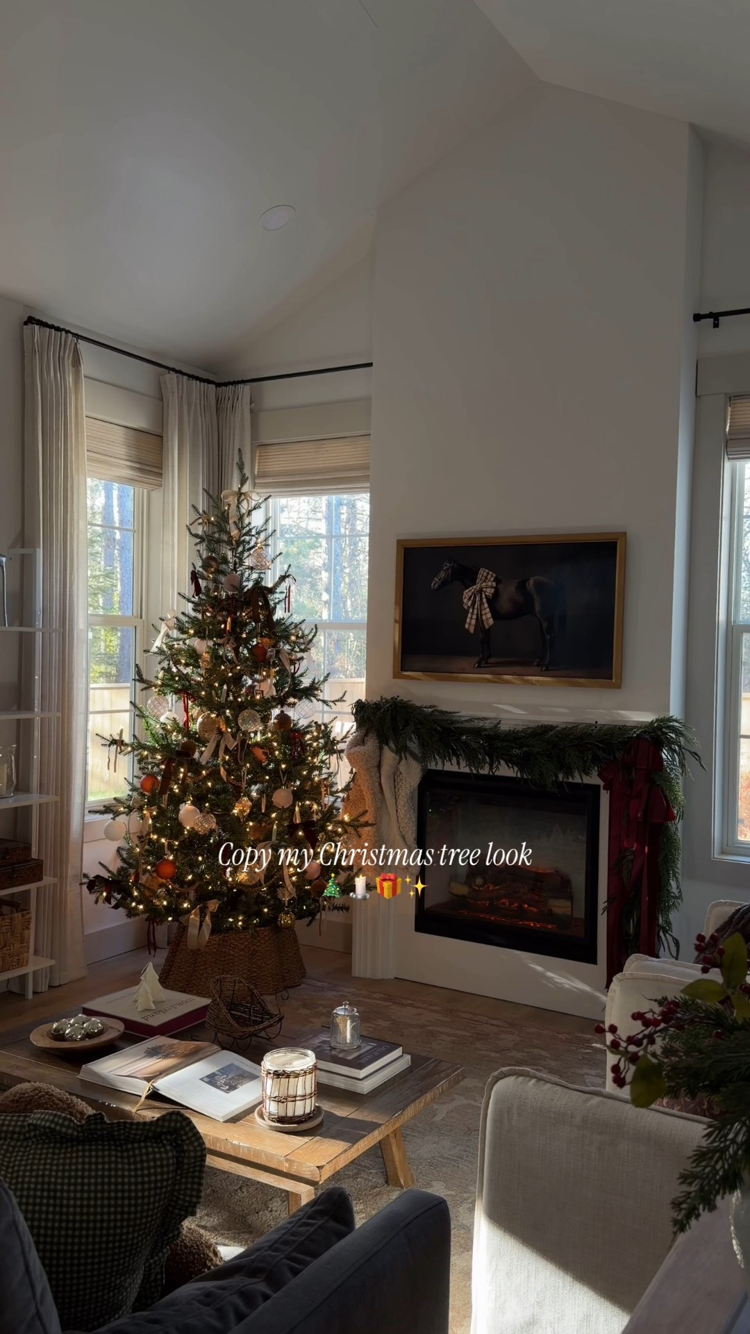 Copy my Christmas tree look! Affordable ornaments, bows, garland, candles, and ribbon ❤️ my tree collar is from TJ Maxx last year so I'm not able to find the exact one any longer! 

#LTKHoliday #LTKCyberWeek #LTKHome