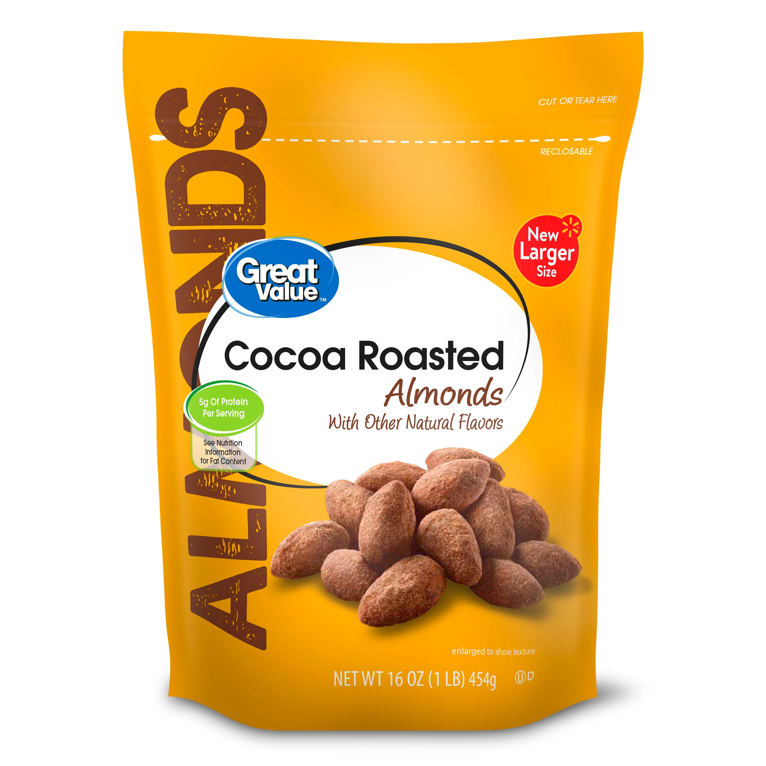 Great Value Cocoa Roasted Almonds, 16 oz | Walmart (US)