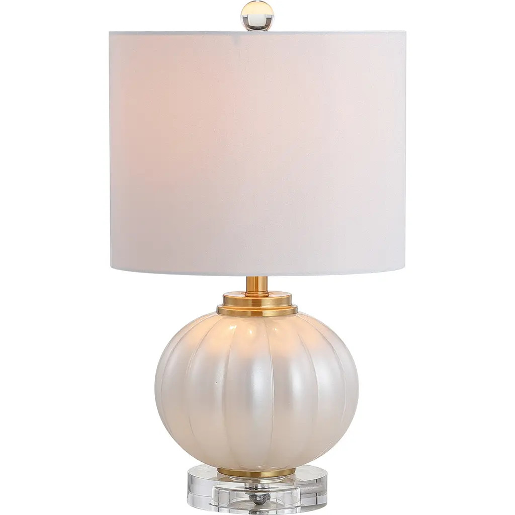 JONATHAN Y Pearl Glass/Crystal LED Table Lamp in White at Nordstrom | Nordstrom