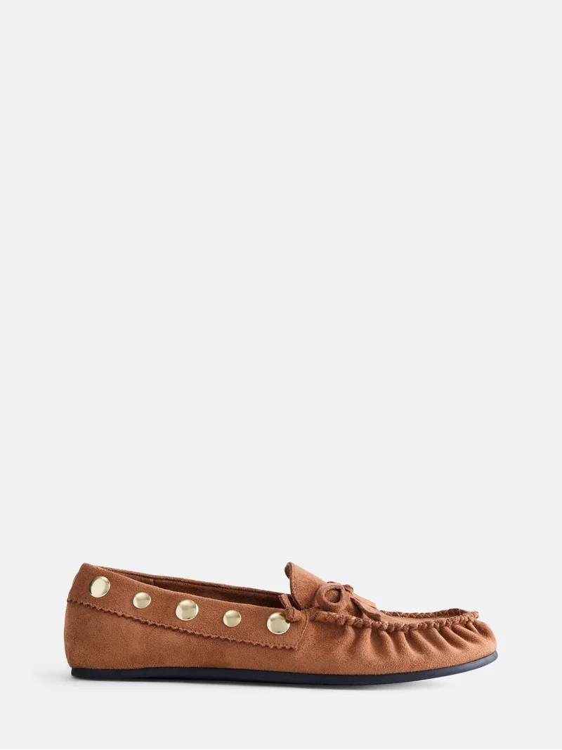 Scenario Women's Studded Moccasin Flats | Walmart (US)