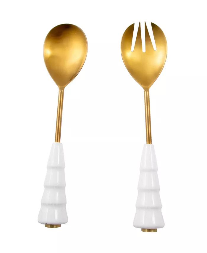 Salad Servers with Christmas Tree Handles, Set of 2 | Macy's