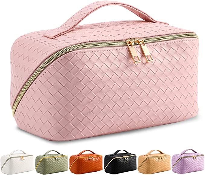 NIHONO Makeup Bags For Women Large Capacity Travel Cosmetic Bag Ortable Travel Cosmetic Bags and ... | Amazon (US)