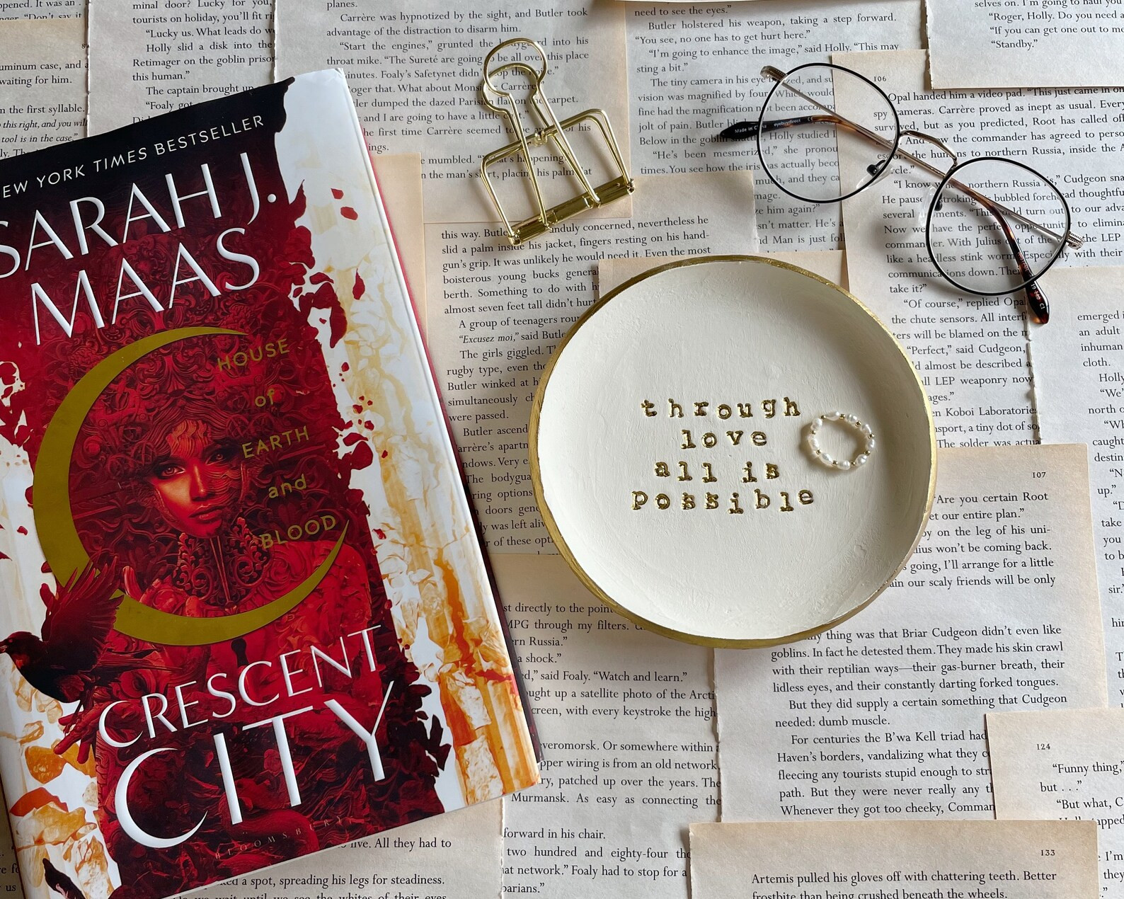 Through Love All Is Possible Handmade Dish | Crescent City Inspired | Jewelry Dish | Knick Knack ... | Etsy (US)