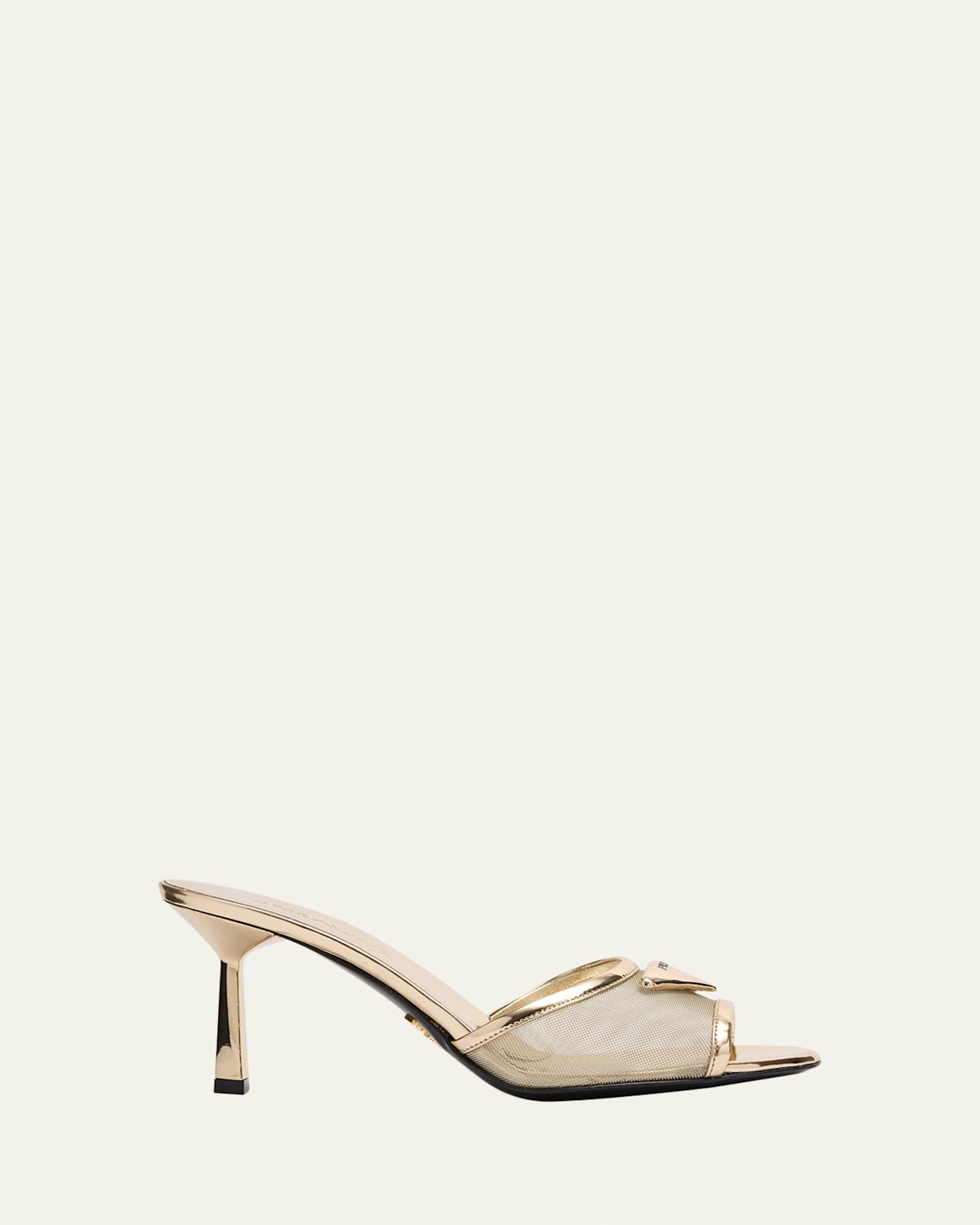 75mm Metallic Leather Mesh Sandals | Bergdorf Goodman
