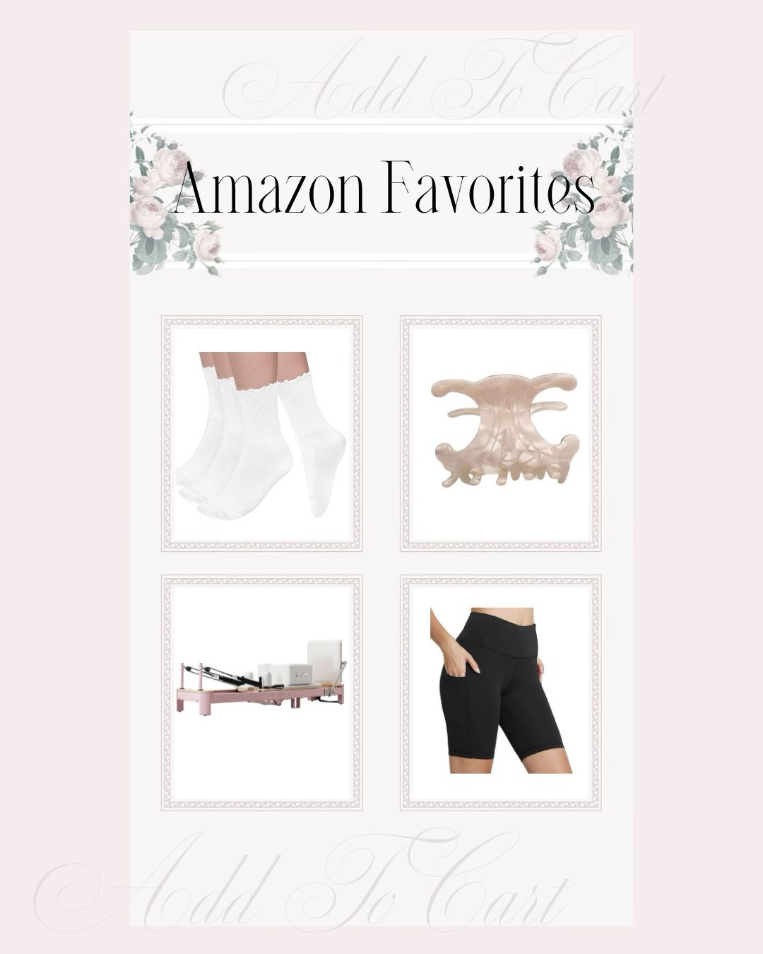 Current Amazon Favorites! Wanted to share because Prime Day tomorrow! I’m dying for the pink Pilates machine and think I might have to get it. 