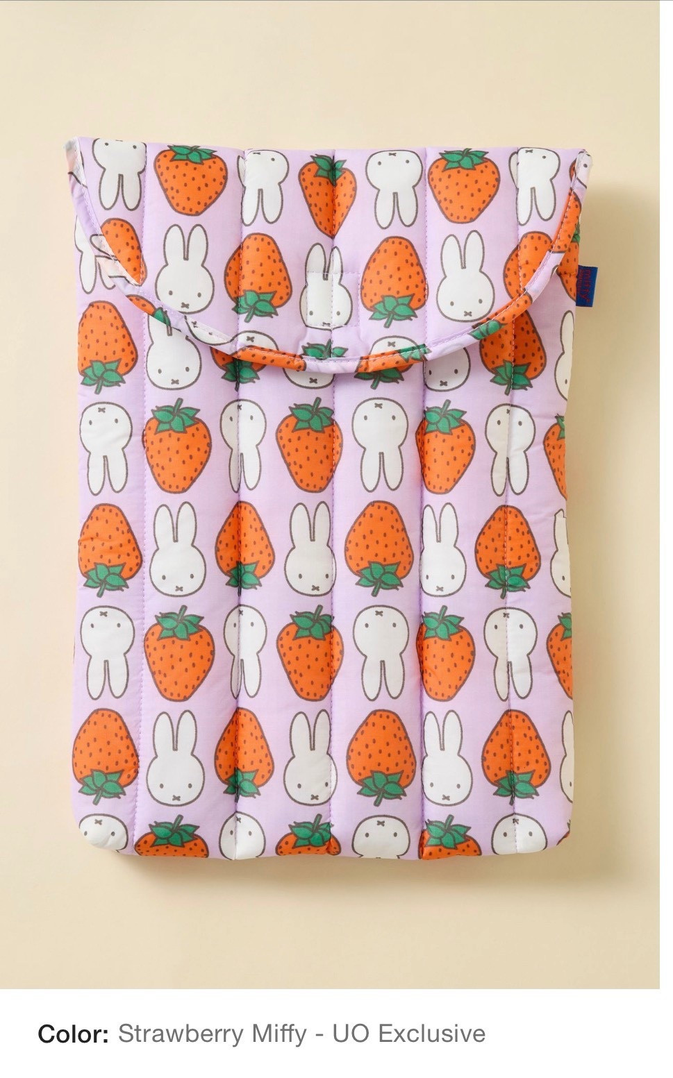 baggu x miffy sleeve for my new ipad 🥹🍓 