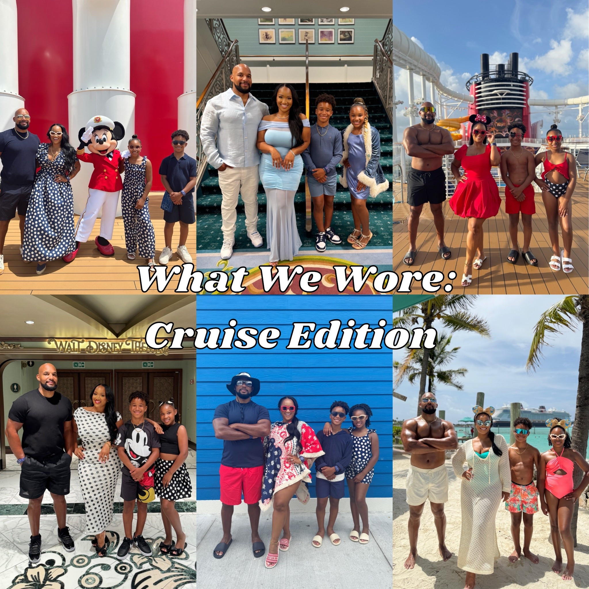 Disney cruise outfit roundup! How we dressed on themes without wearing costumes! #cruisewear #disneycruise #traveloutfit #cruiseoutfits 

#LTKTravel #LTKFamily #LTKMidsize