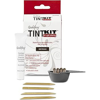 Godefroy Hair Color Kit for Spot Coloring, Covers Up Gray Hairs, Dark Brown, 4-Application Kit | Amazon (US)