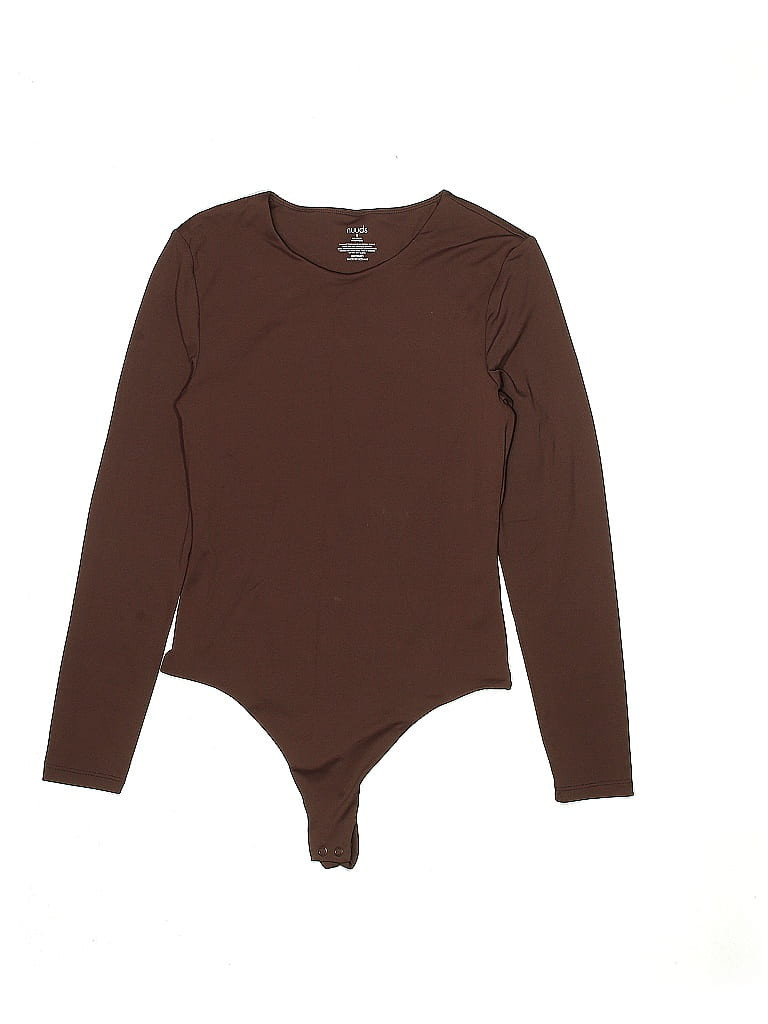 nuuds Bodysuit: Brown Tops - Size Small | ThredUp