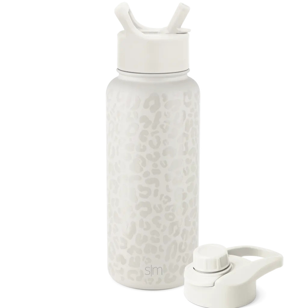 Summit Water Bottle with Straw Lid and Chug Lid | Simple Modern