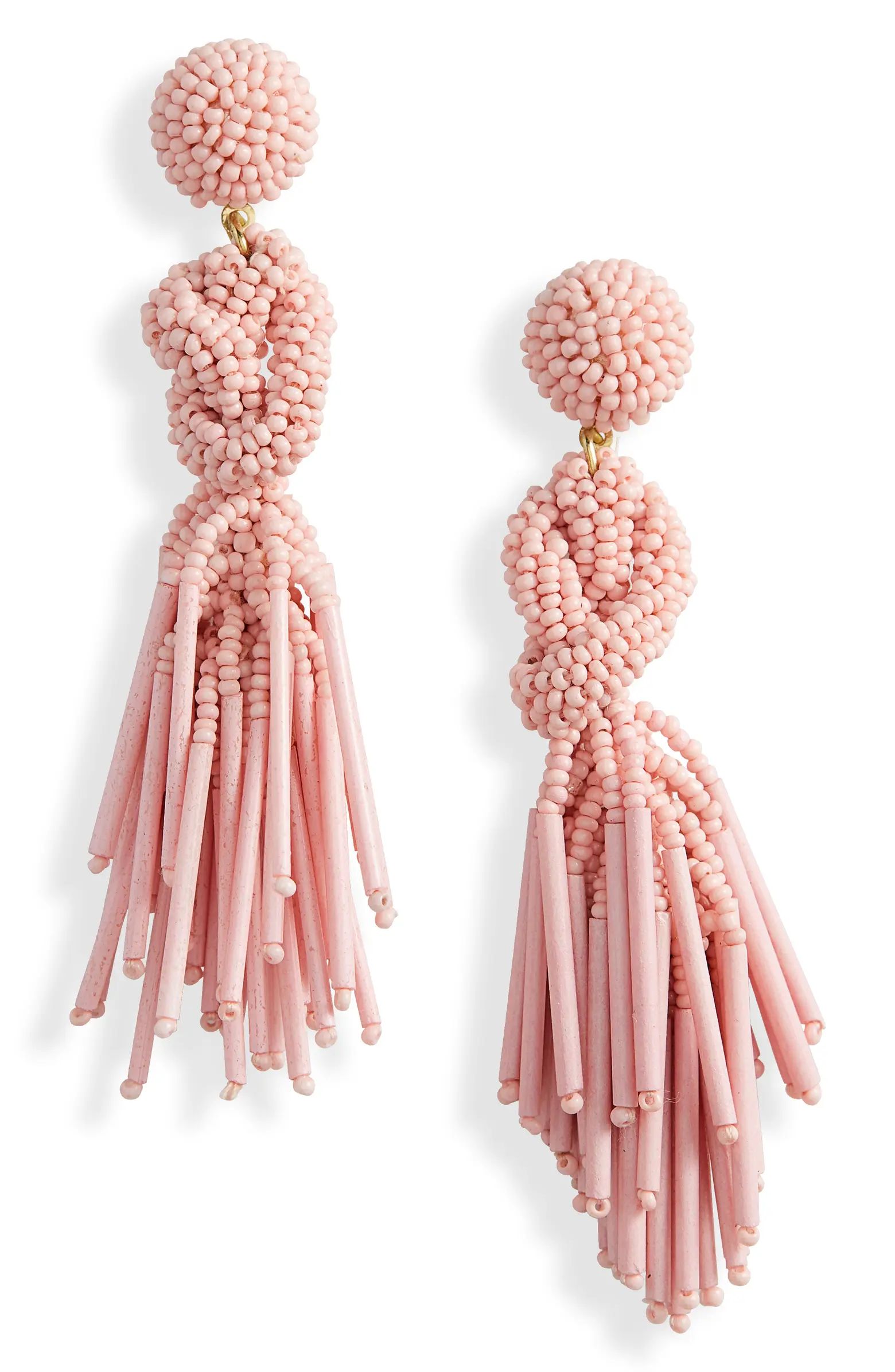 Shashi Beaded Tassel Drop Earrings | Nordstrom | Nordstrom