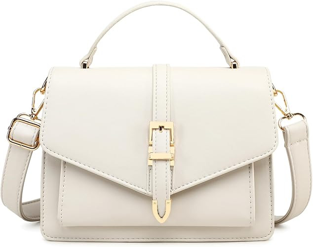 Crossbody Bags for Women - Small Cross Body Purse Leather Top-handle Handbags Trendy Shoulder Bag... | Amazon (US)