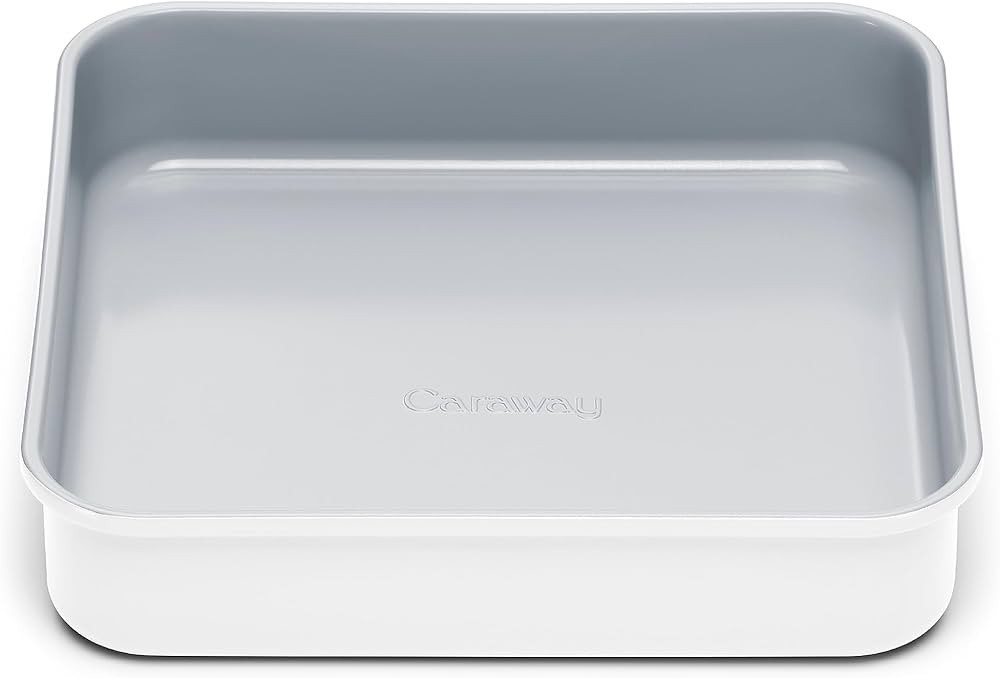 Caraway Non-Stick Ceramic 9” Square Pan - Naturally Slick Ceramic Coating - Non-Toxic, PTFE & P... | Amazon (US)