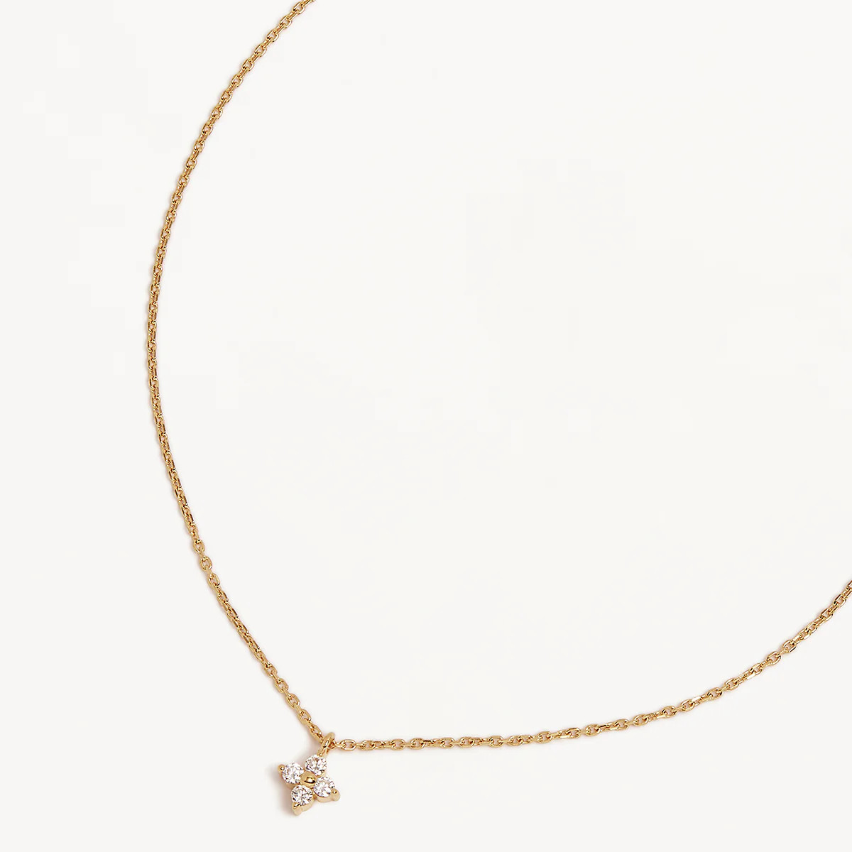 18k Gold Vermeil Crystal Bloom Necklace | By Charlotte