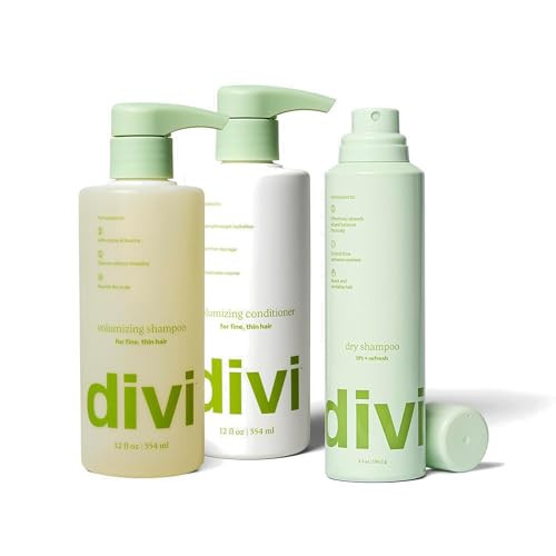 Divi Volumizing Hair Care Set | Full-Size Shampoo, Conditioner & Dry Shampoo | Amazon (US)