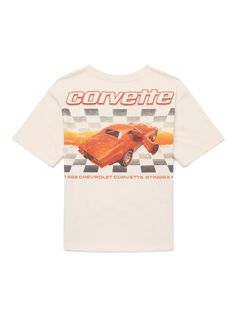 Corvette Boys Retro Tee with Short Sleeves, Sizes 4-18 | Walmart (US)