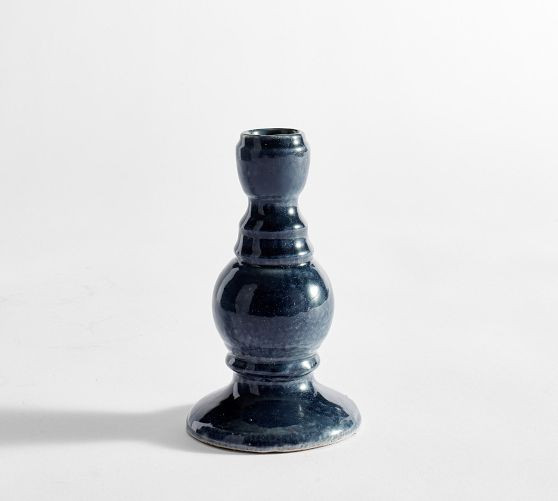 Handcrafted Emery Ceramic Candlestick | Pottery Barn (US)