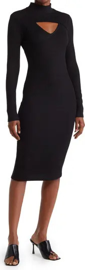 Socialite Cutout Long Sleeve Midi Dress | Nordstromrack | Nordstrom Rack