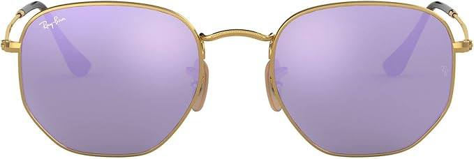 Ray-Ban Rb3548n Hexagonal Flat Lens Sunglasses | Amazon (US)