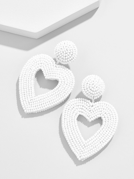 Vionnet Heart Drop Earrings | BaubleBar (US)