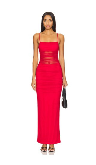 superdown Celeste Maxi Dress in Red. - size XS | Revolve Clothing (Global)