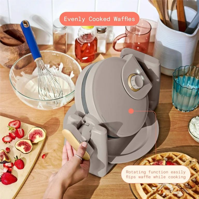 Beautiful Rotating Belgian Waffle Maker, Porcini Taupe by Drew Barrymore | Walmart (US)