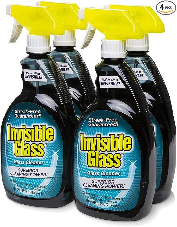 Invisible Glass 92194-4PK 32-Ounce Cleaner and Window Spray for Home and Auto for a Streak-Free S... | Amazon (US)