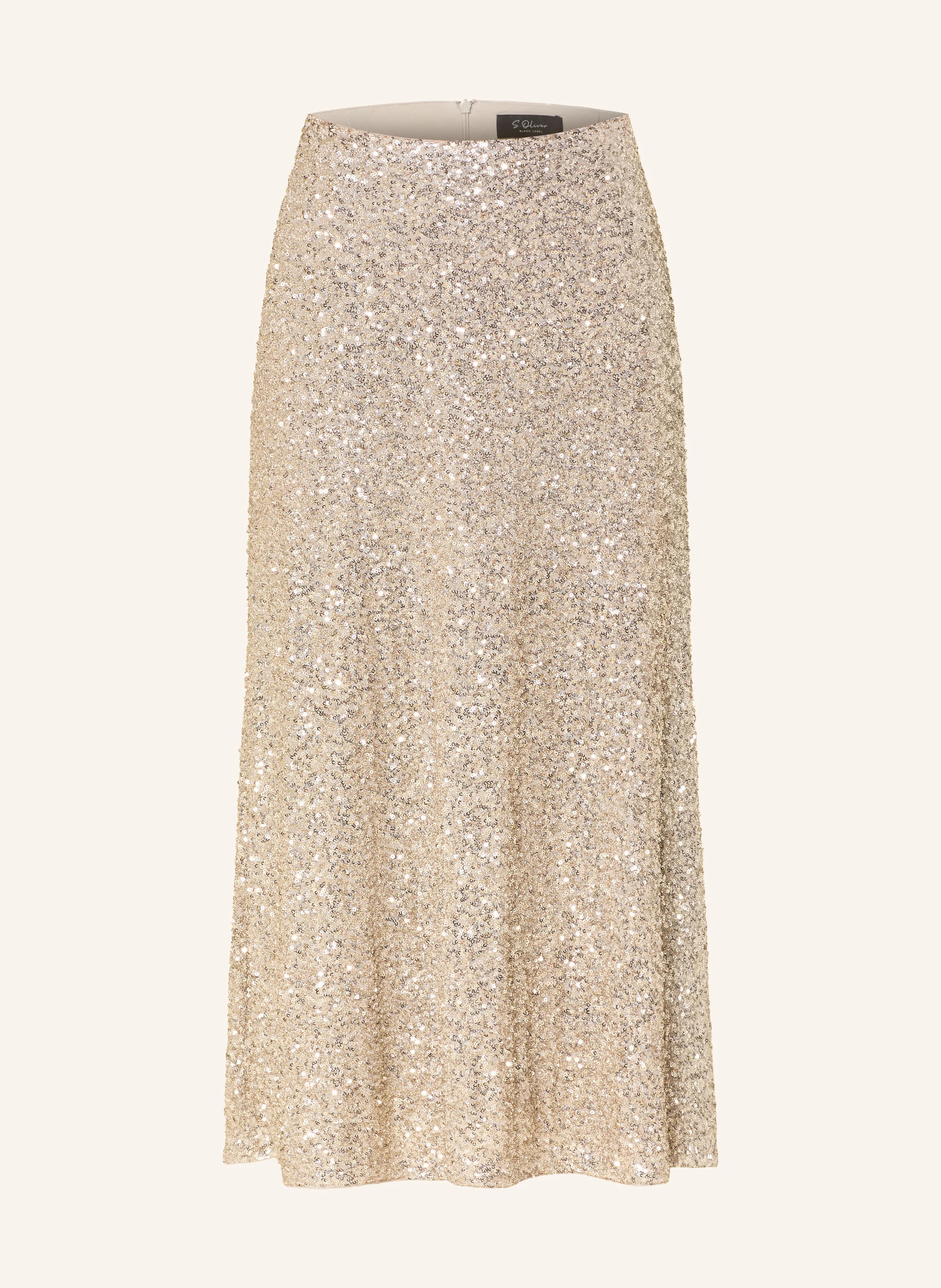 s.Oliver BLACK LABEL Rock mit Pailletten in gold | Breuninger (DACH)