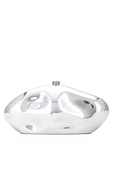 Cult Gaia Caldera Clutch in Shiny Silver from Revolve.com | Revolve Clothing (Global)