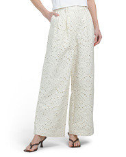 Denim Eyelet Pants | TJ Maxx