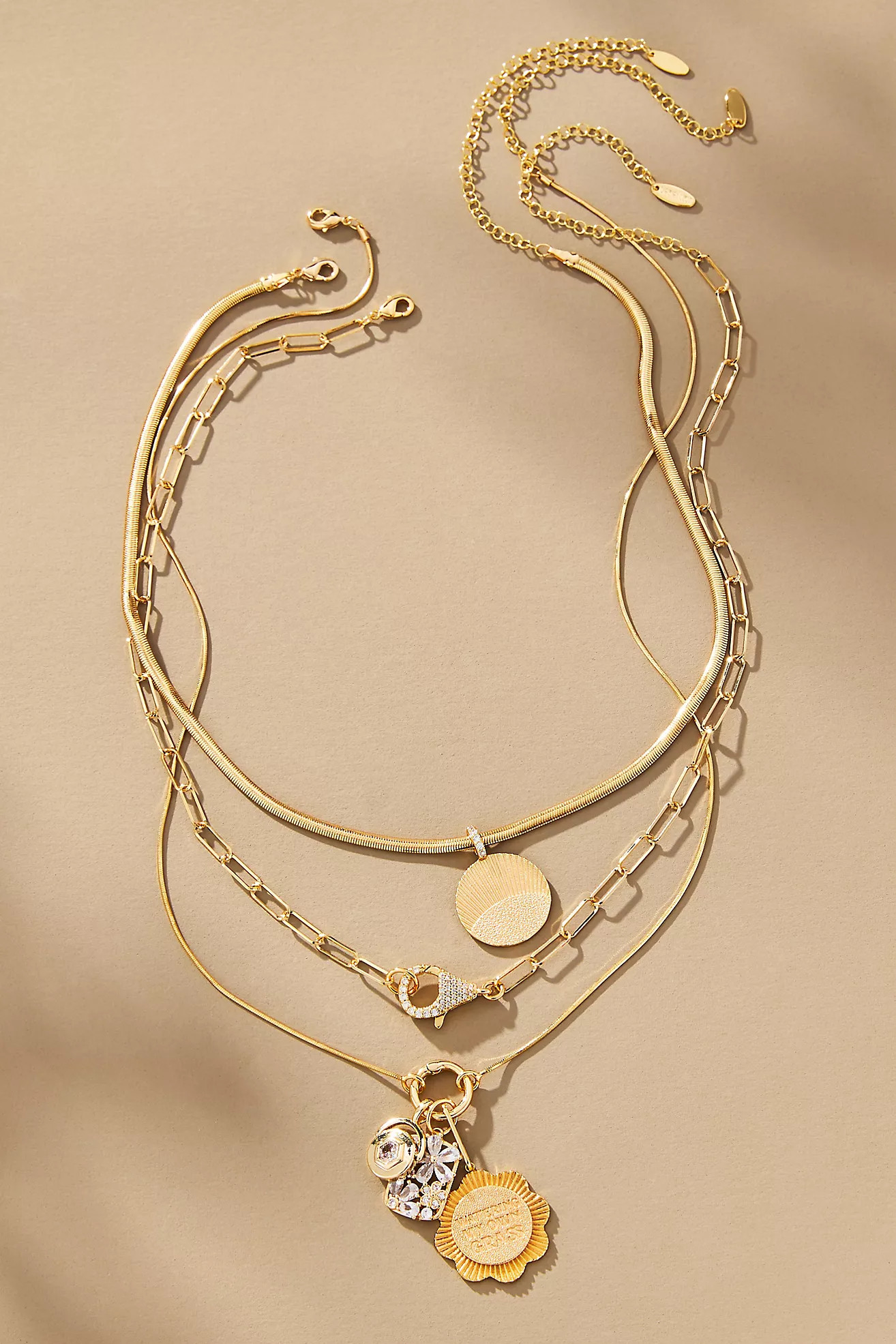 Shades of Sea Layered Necklaces: Charm Edition | Anthropologie (US)