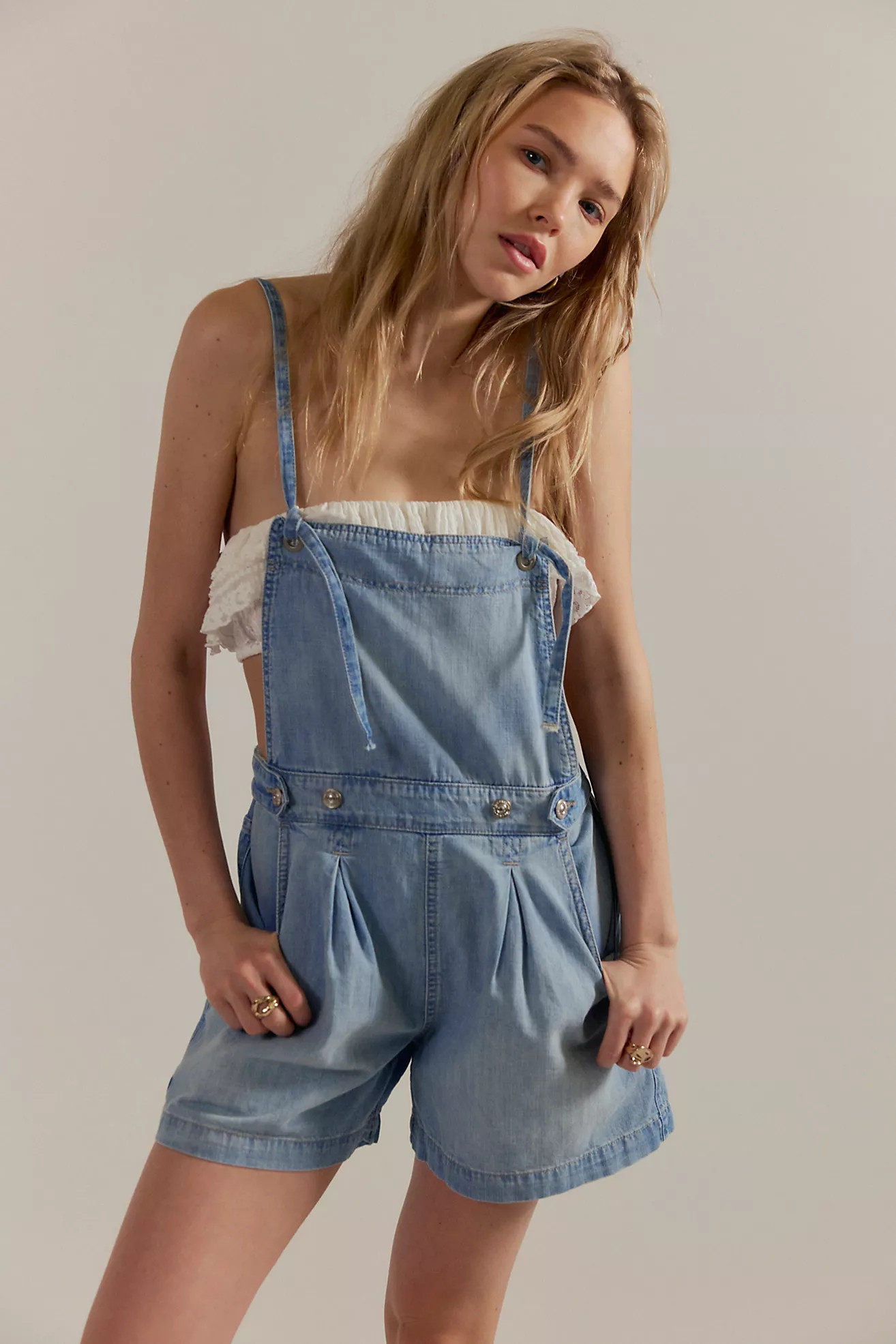 We The Free Axel Denim Shortalls | Free People (Global - UK&FR Excluded)