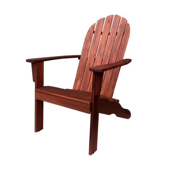 Mainstays Wood Outdoor Adirondack Chair, Dark Brown | Walmart (US)