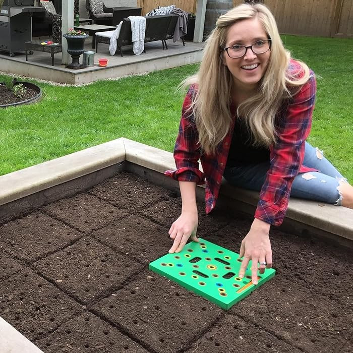 Seeding Square - Patented Seed and Seedling Spacer Tool for Bigger Harvests, Organized Plants & F... | Amazon (US)