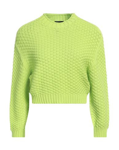 Emporio Armani Woman Sweater Lime green Size XS Cotton, Polyamide | YOOX (US)