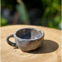 Blue & Beige Ceramic Coffee Mug. Pottery Handmade Stoneware Coffee Mug | Etsy (US)