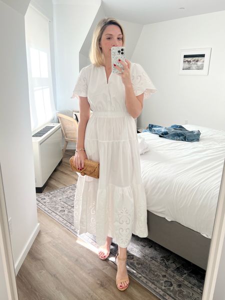 Summer outfit. White dress. 4th of July outfit. 
.
.
.
…. 

#LTKStyleTip #LTKSaleAlert #LTKOver40
