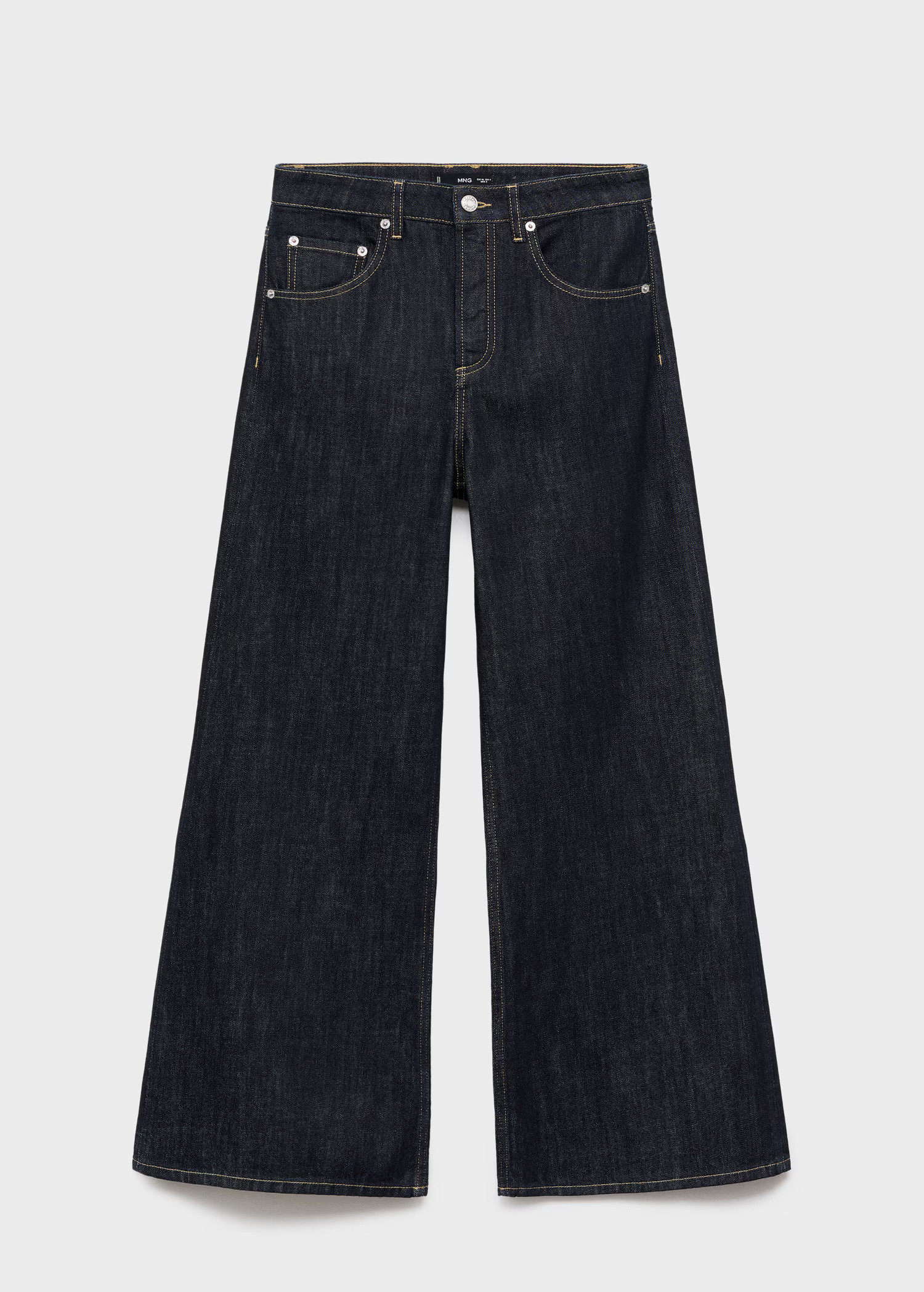 Wide-leg jeans with buttons | Mango (US/MX/AU)