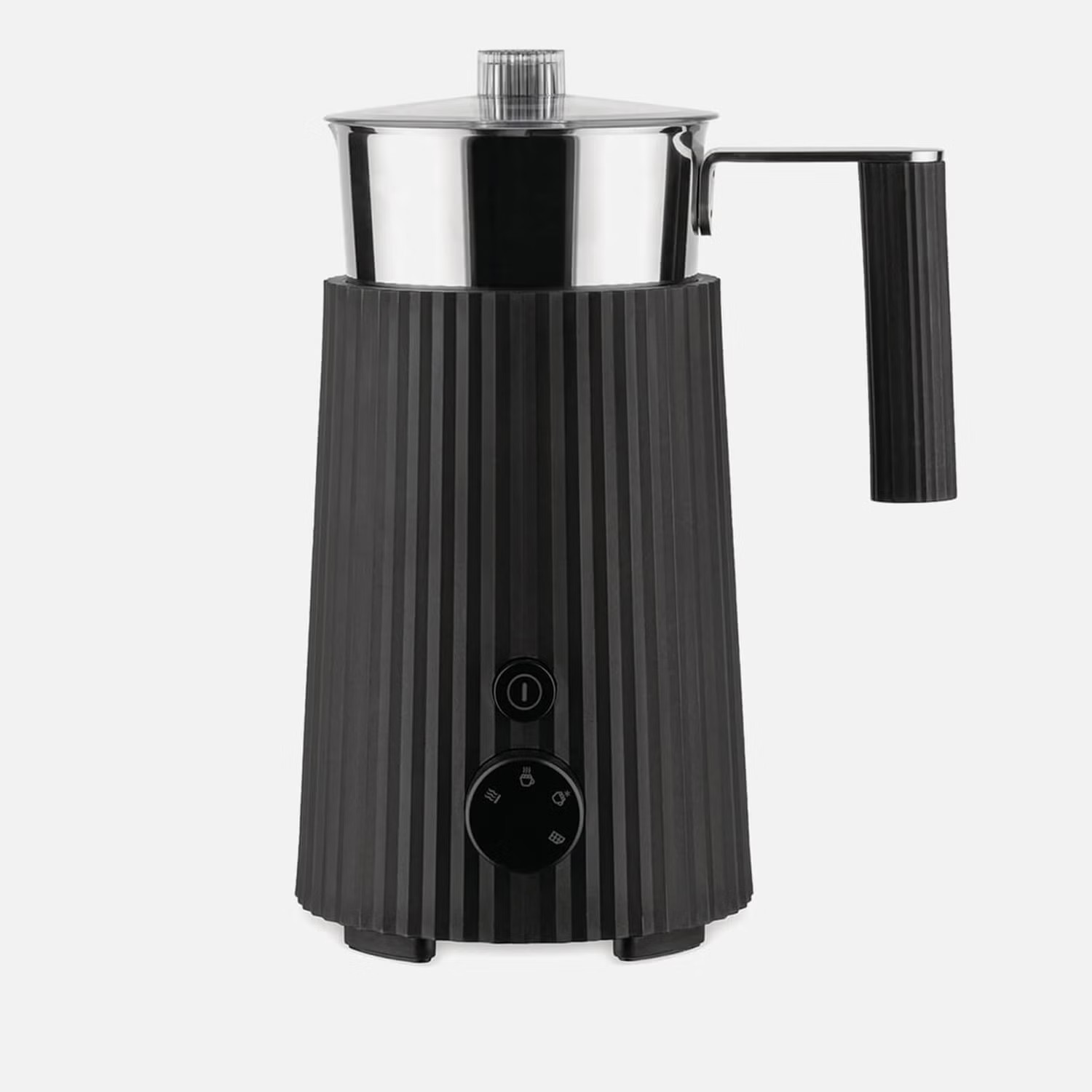 Alessi Milk Frother - Plisse Black | The Hut (UK)