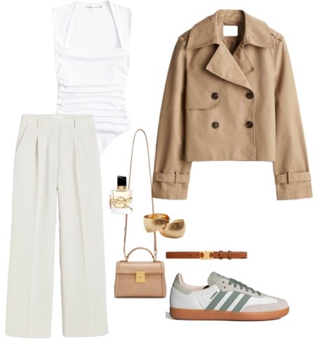 A smart casual spring fit.. 
Adore the New Sambas in silver green with these light beige trousers  


#ootd#springlook

#LTKstyletip #LTKeurope #LTKSeasonal