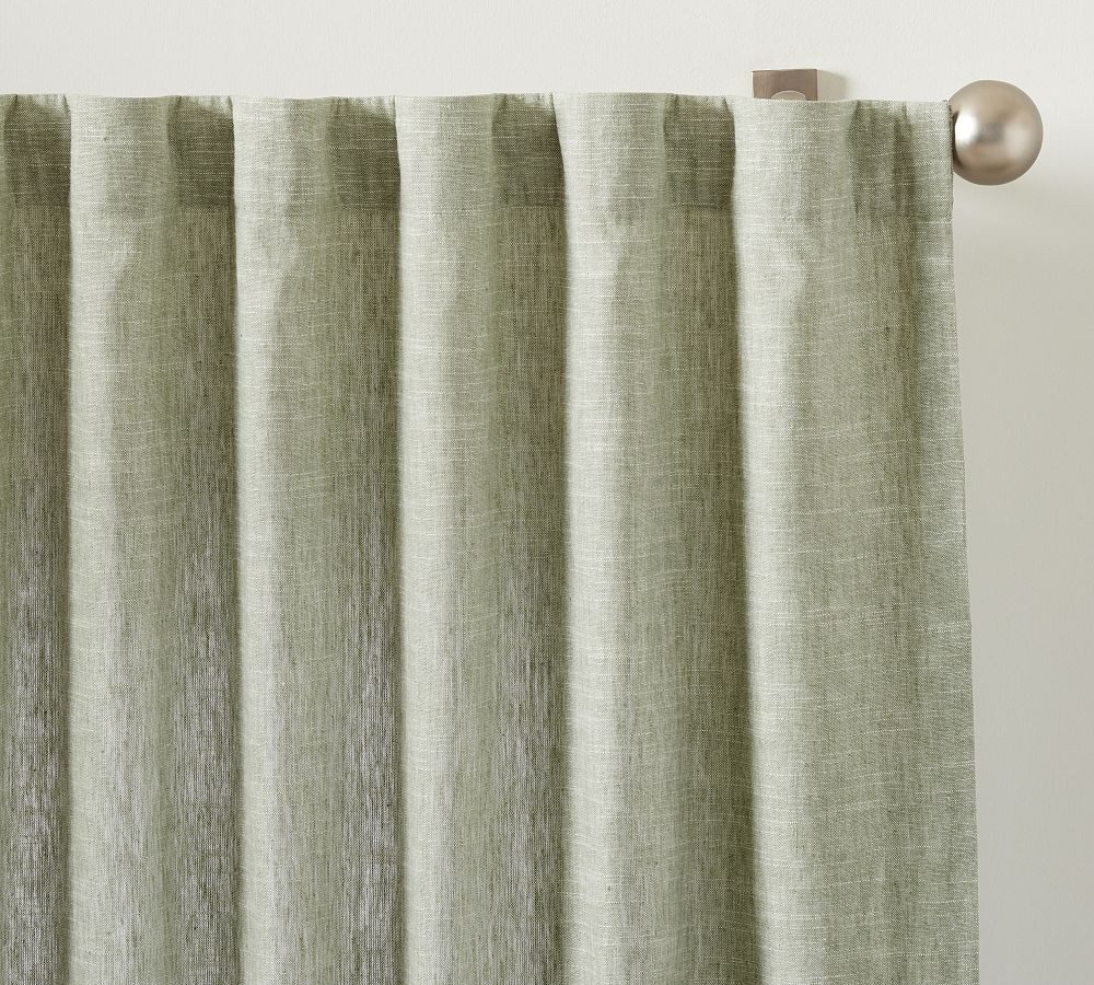 Emery Linen Curtain | Pottery Barn (US)