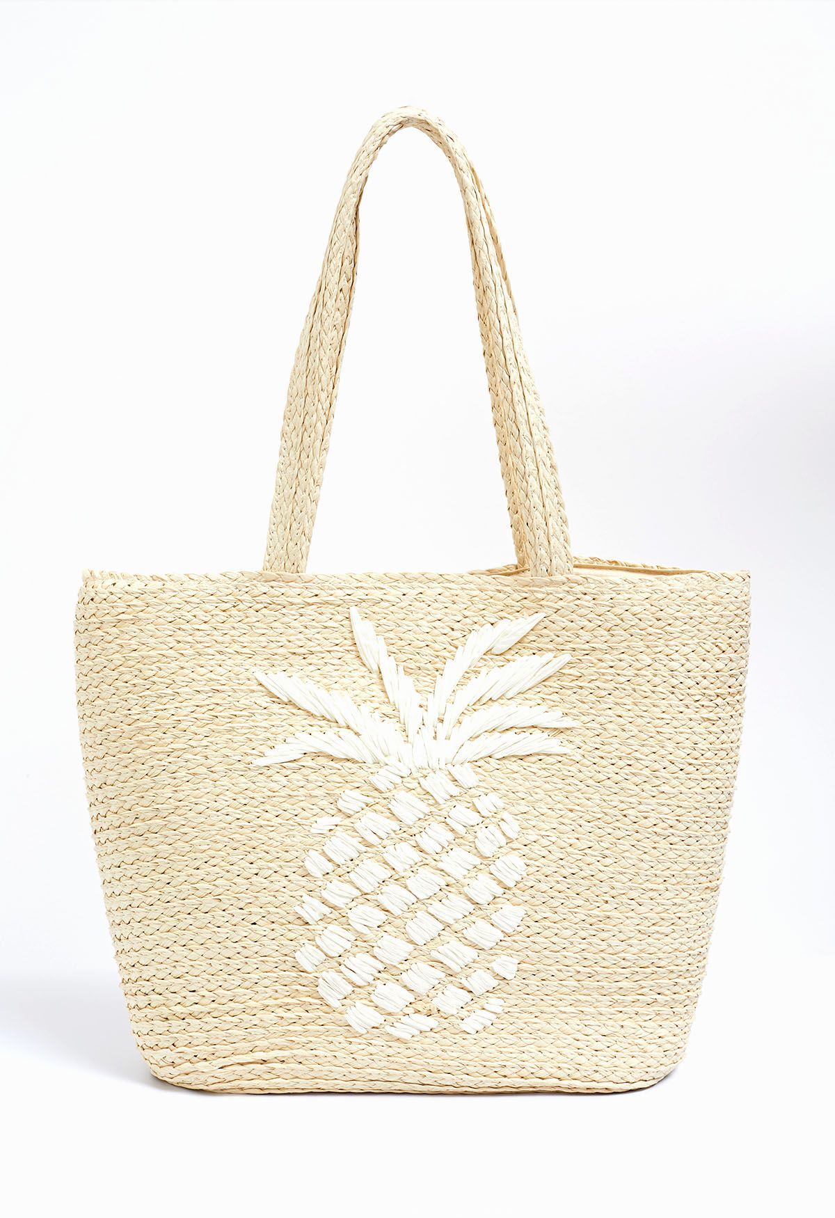 Pineapple Woven Straw Shoulder Bag | Chicwish